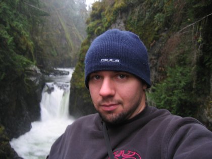 Me at a waterfall