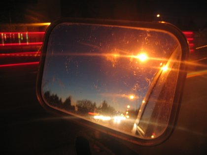 A glimpse through my rearview mirror