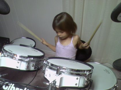 Up and coming drummer