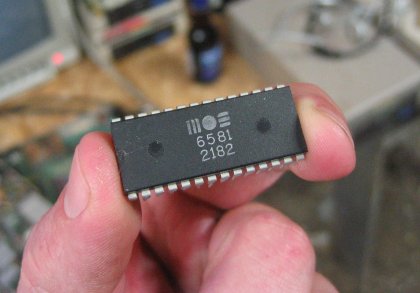 The MOS 6581, sound chip of the Commodore 64