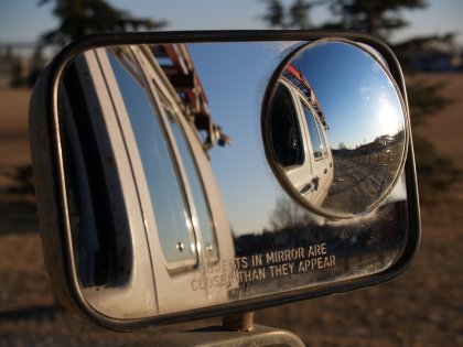 Objects In Mirror Are Closer Than They Appear