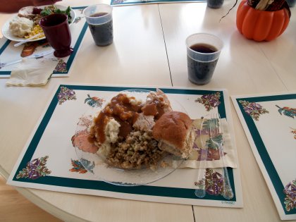 My Third Thanksgiving Meal