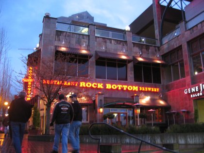 Supper at the Rock Bottom Brewery