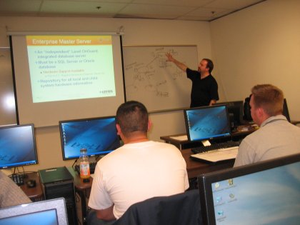 One of the Lenel instructors, Brian Tripp, training