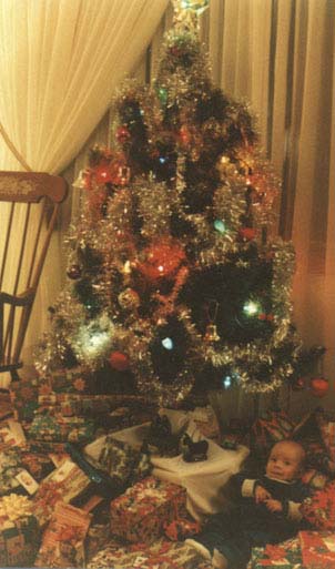 Me under the tree, 30 years ago