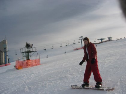 Kerry snowboarding