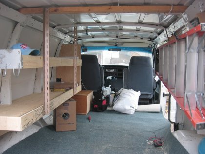 This is the van after our modifications
