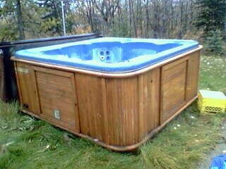 The hot tub we bought