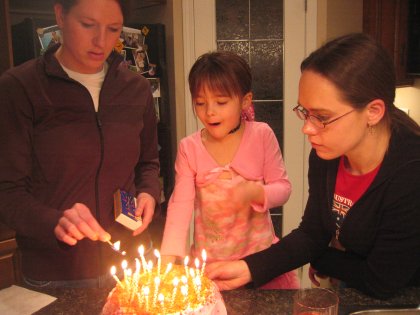 Lighting of the cake