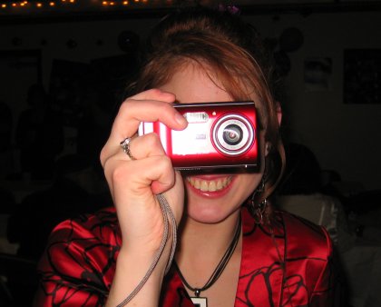 Camera-happy Kristin