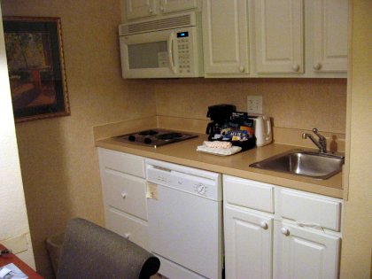 The kitchen in my suite