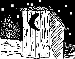 An outhouse I drew on my T3 several years ago