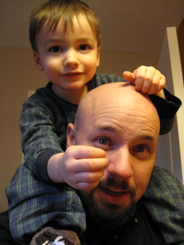 A Father-Son tradition: The Shoulder Ride